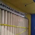 Kebakaran yang terjadi di Kios Martabak Bang Jeck, Jalan Raya Meri, Mojokerto.