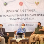 Para narasumber dalam acara Bimtek penguatan kapasitas para tenaga pendamping lapangan Prodamas Plus. Foto: Ist