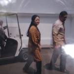 Puan Maharani naik mobil golf. Foto: kompas.com