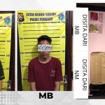 Tersangka pengedar pil koplo dan barang bukti yang diamankan Satresnarkoba Polres Pamekasan.