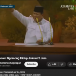 Tangkapan layar video buatan Kementerian Kegelapan yang dijadikan bahan tantangan untuk membubarkan PSI