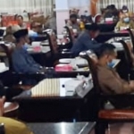 Kegiatan paripurna DPRD Kabupaten Mojokerto.