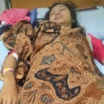 Kondisi Puput Desty yang hanya bisa tergolek lemas di tempat tidur.