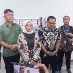 Menteri Tenaga Kerja Ida Fauziah menghadiri Soft Launching SMK Asy-Syarif di Desa Brangkal Kecamatan Sooko Kabupaten Mojokerto, Sabtu (22/6/2024). Foto: ROCHMAT SAIFUL ARIS/ BANGSAONLINE