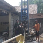 Pembangunan sumur bor di Dusun Melian, Desa Kejapanan, Kecamatan Gempol.