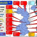 Peta sebaran Covid-19 di Gresik.