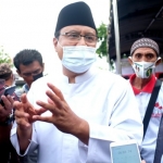 Gus Ipul usai kampanye menemui warga dengan protokol kesehatan ketat di Jalan Airlangga, Kota Pasuruan, Senin (2/11/2020) sore.