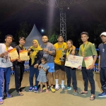Para peraih medali dalam Kejuaraan Nasional Wali Kota Malang. 