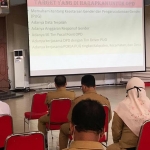 Plt. Kepala DP3AKB Suprihandoko menjelaskan Jember menargetkan jadi kabupaten yang responsif gender.