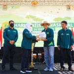 Gubernur Jawa Timur, Khofifah Indar Parawansa, saat memperingati Hari Statistik Nasional.