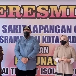 Wali Kota Madiun H. Maidi meresmikan rumah sakit lapangan (RSL) di Asrama Haji Kota Madiun, Sabtu (24/7/2021).