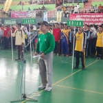 PEMBUKAAN: Suasana pembukaan Popkab Sidoarjo 2019, Rabu (6/11). foto: MUSTAIN/ BANGSAONLINE