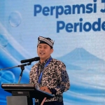 Dirut Tugu Tirta Malang saat memberi sambutan.