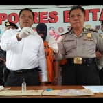 Tersangka dan barang bukti yang berhasil diamankan polisi.