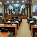 Sidang paripurna pembahasan LKPJ APBD Pasuruan 2021 di gedung DPRD Pasuruan, Senin (13/06).