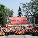 Pembukaan lomba Drill Borgol dan Tongkat Polri di Mapolresta Sidoarjo.