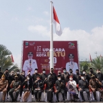 Jajaran Pemerintah Kota Batu saat foto bersama di Halaman Balai Kota Among Tani.