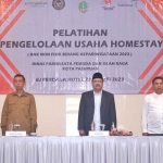 Wali Kota Pasuruan, Saifullah Yusuf, saat membuka Pelatihan Pengelolaan Usaha Homestay.
