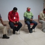 Para camat saat jumpa pers di Kantor Bagian Humas, Kamis (25/6/2020).
