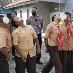 Suasana lomba yang digelar Satlantas Polres Pasuruan di SLB Bhinneka.