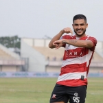  Penyerang Madura United, Junior Brandao. 