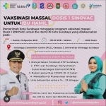 Pemkot Surabaya menggelar program vaksinasi massal dosis satu sebanyak 1.000 vaksin Sinovac di Airlangga Convention Centre (ACC) Kampus C Universitas Airlangga Surabaya, Kamis (19/8/2021) mulai pukul 8 pagi.