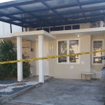  Rumah korban dipasangi garis polisi.