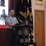 Kepala Kanwil Kemenkumham Jatim saat memberi sambutan.