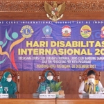 Peringatan Hari Disabilitas 2021 yang digelar TP PKK Kota Pasuruan bekerja sama dengan Lions Club Surabaya Nirwana dan Lions Club Bandung Sangkuriang, Kamis (30/12/2021).