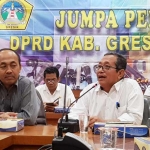 Ketua DPRD Gresik Abdul Hamid bersama Wakil Ketua Moh. Syafi