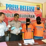 Sejoli yang ditangkap di kamar kost di Desa Desa Siwalanpanji Buduran, Sidoarjo.