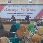 Suasana diskusi kegiatan kampanye aksi bergizi untuk lingkungan pendidikan SMP dan SMA sederajat.