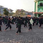 Para peserta sertifikasi pelatihan yang digelar PW Pencak Silat NU Pagar Nusa Jawa Timur di Graha Ansor Jatim di Kantor PWNU Jawa Timur, Sabtu-Ahad (12-13/9/2020). foto: bangsaonline.com