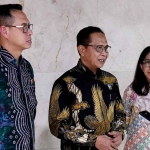 Sekjen Kementerian ATR/BPN, Pudji Prasetijanto Hadi, saat memberi keterangan ke awak media.
