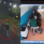 Tangkapan layar rekaman CCTV di lokasi berbeda aksi pencurian motor di Kecamatan Sedati, Sidoarjo.