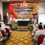 Rakercabsus yang digelar DPC Gerindra Jember di salah satu hotel, Sabtu (15/2/20) 