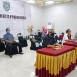 Pemkot Probolinggo saat merilis perkembangan Covid-19 di Kota Probolinggo.