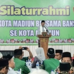 Wali Kota Madiun Maidi saat memberikan sambutan.