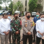 Sekdaprov Jatim Heru Tjahjono, Pangdam V Brawijaya Mayjen TNI Suharyanto dan Kapolda Jatim Irjen Pol Dr. Nico Afinta meninjau jalannya Kongres HMI ke XXXI di Gedung Islamic Center.