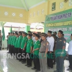 Prosesi pelantikan PAC GP Ansor Kenduruan. foto: AHMAD/ BANGSAONLINE