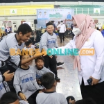 Wakil Bupati Gresik, Aminatun Habibah, saat hadir dalam acara Gelorakan Gerakan Nasional Aksi Bergizi. Foto: SYUHUD/BANGSAONLINE