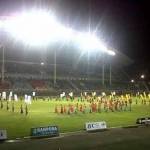 Suasana pembukaan stadion Jember Sport Garden.