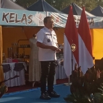 Bupati Jember, Hendy Siswanto, saat memberi sambutan dalam Launching Pameran Produk UMKM.