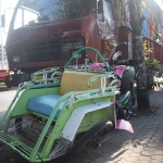 Kondisi bentor saat dihantam truk.