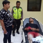 Korban Andre Hermawan saat menjalani perawatan di RSUD Jombang.