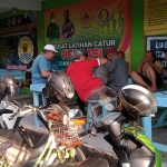 Salah satu sudut GOR Ahmad Yani yang menjadi lokasi latihan bermain catur.