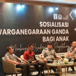 Sosialisasi kewarganegaraan ganda bagi anak yang digelar oleh Imigrasi Surabaya. Foto: Ist