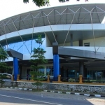 Tampak megah, gedung Convention Hall Simpang Lima Gumul (SLG) berdiri di depan SLG Kediri. (Ist)