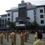 Para PNS di Gresik saat mengikuti pengarahan. Foto: Ist