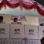 Suasana pencoblosan Pemilu 2024 di Bangkalan.